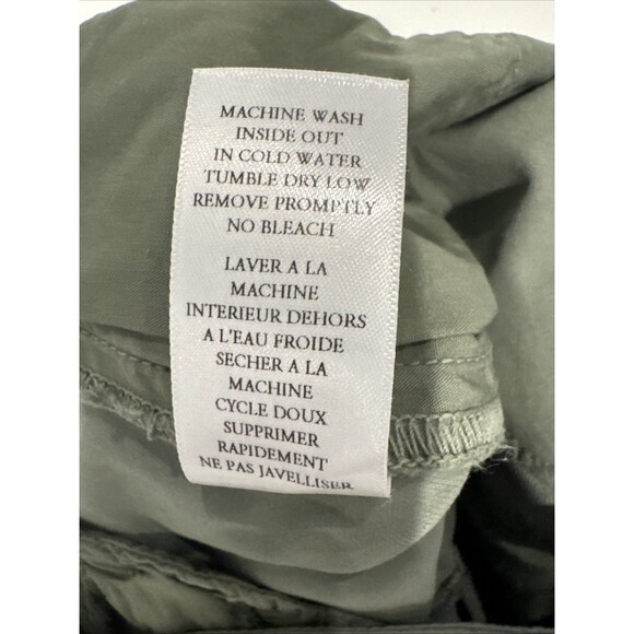 Frank & Eileen Wicklow Size 6 Crop Chinos Pants Sage Green Stretchy - Picture 10 of 11